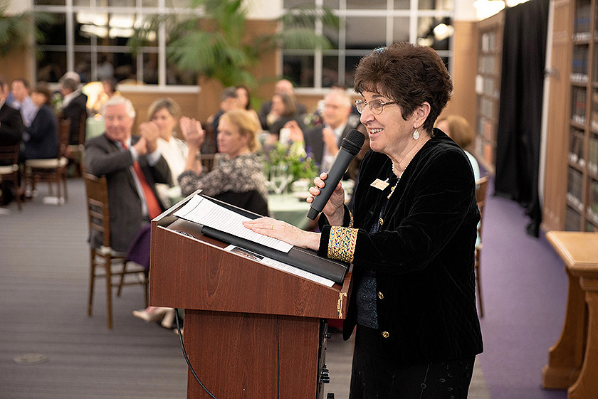 Dr. June Koelker, Dean of the Library.

